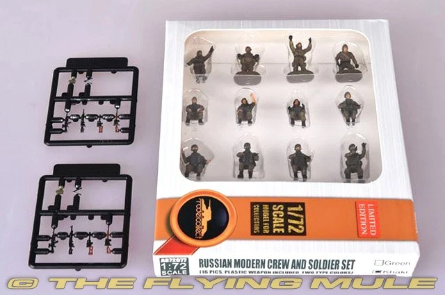 ModelCollect 1:72 Русская армия 16 предметов набор фигурок (хаки) - Изображение 2 из 2