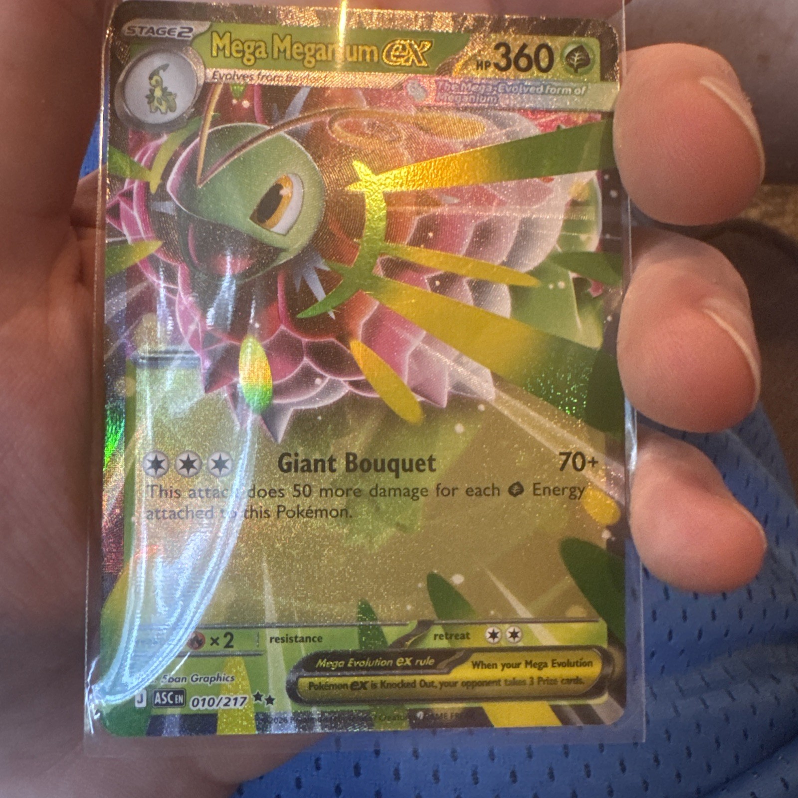 Pokémon Ascended Heroes TCG Mega Meganium EX 010/217 Mega Evolution
