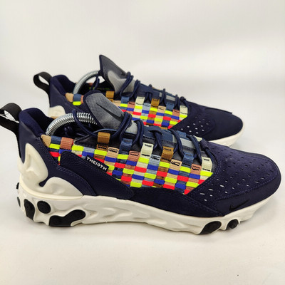 Nike Men's React Sertu The Tenth Blackened Blue Sneakers AT5301 400 Size 8.5