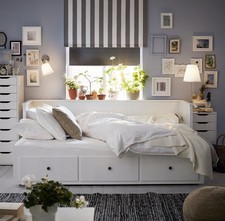 IKEA HEMNES Tagesbett - Ausziehbar Zum Doppelbett Weiß (80x200 / 160x200 cm)
