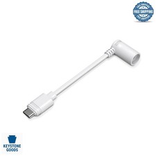 Ring Barrel Plug to USB-C Adapter for Solar Panels  Cameras