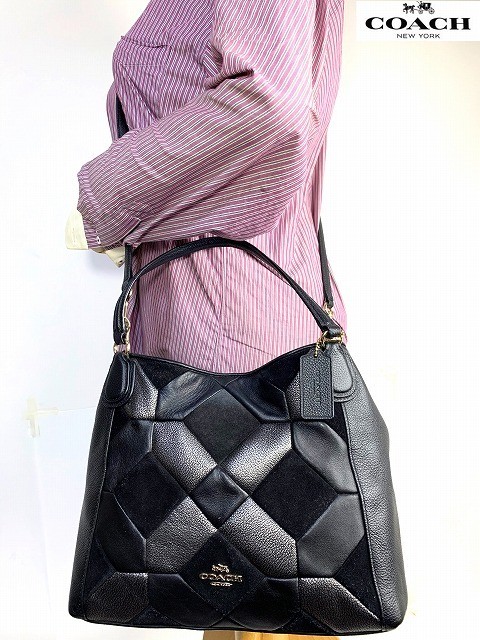 beautiful  COACH Patchwork Leather 2Way Shoulder … - image 9