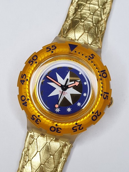 Swatch Scuba Golden Island SDK112 - fonctionne - 38mm