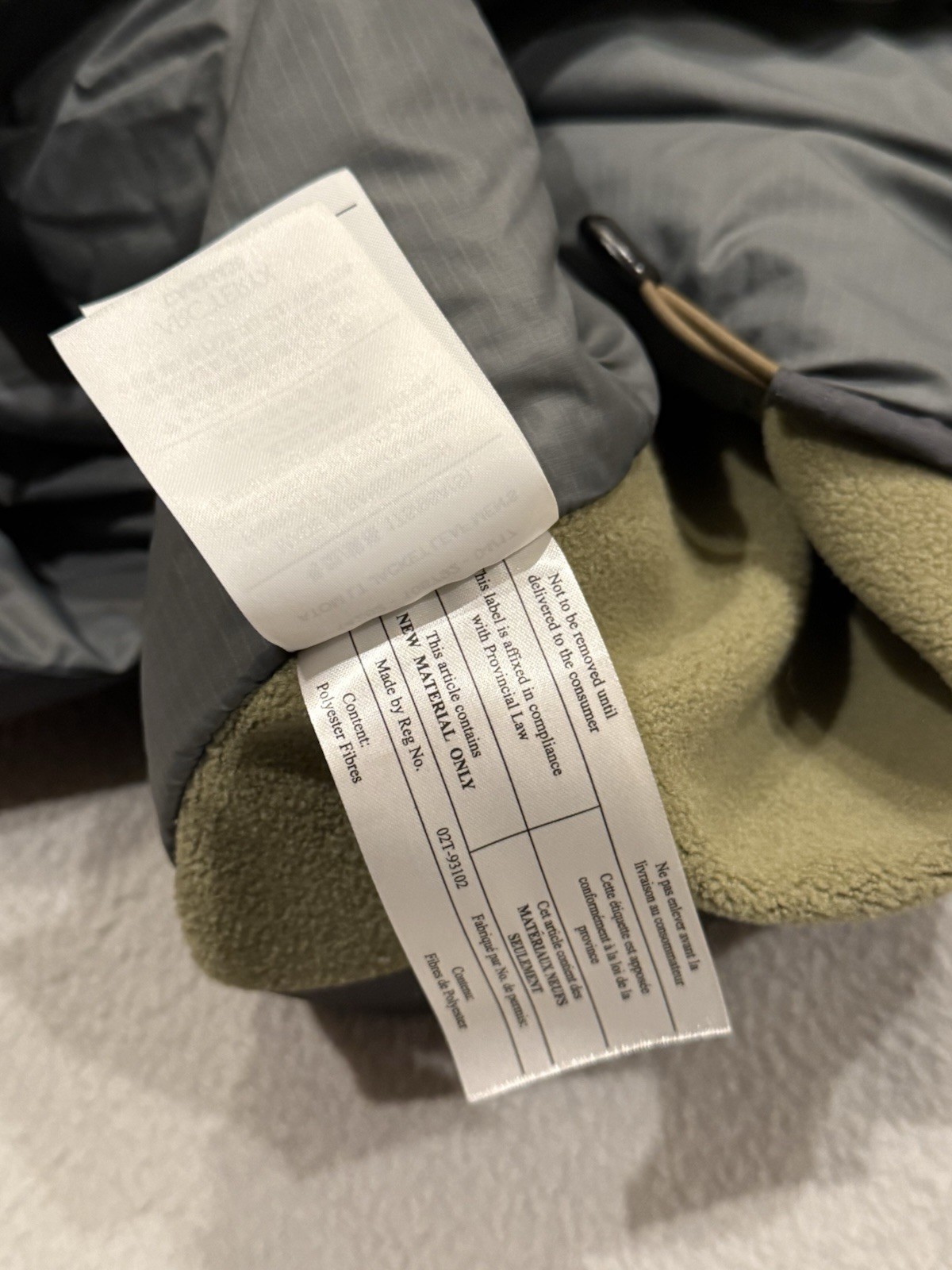 Arc’teryx Leaf Atom LT Jacket Full Zip Insulated Green Mens Size Small