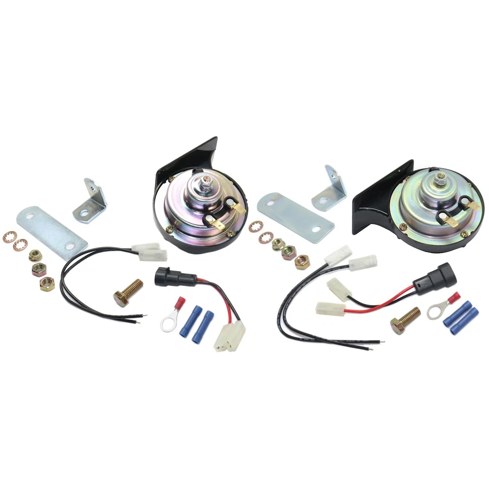 Pair Horns Set of 2  Driver & Passenger Side for Chevy Olds Suburban Avalanche - Image 4 of 4