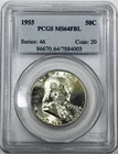 *1955 FRANKLIN HALF DOLLAR* *PCGS MS64FBL* *BUGS BUNNY* NR #G4120