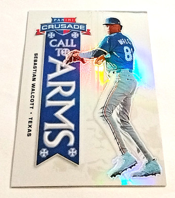 2025 Panini Crusade #8 Sebastian Walcott RC Call To Arms Insert Texas.      Z143