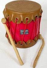 Vintage PERIPOLE BERGERAULT 6” diameter 7”tall TYMPTONE TOM TOM drum