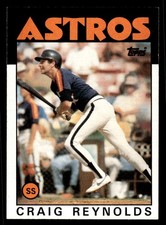 1986 Topps #298 Craig Reynolds Card Houston Astros