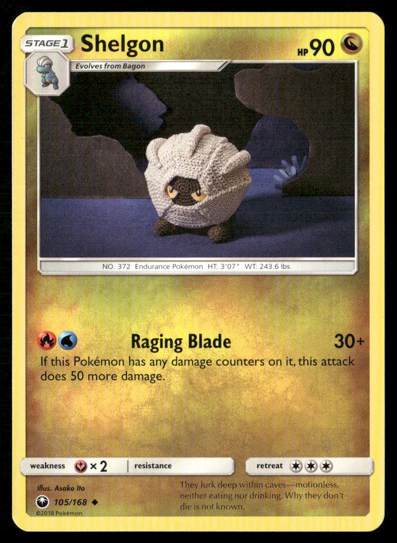Shelgon 105/168 Uncommon Celestial Storm Pokemon Lightly Played