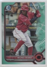2022 Bowman Chrome Prospects Aqua Refractor 23/125 Michel Triana #BCP-75 0w38