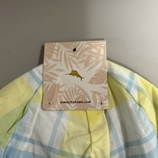 Brand New Tommy Bahama Toddler Sun/Beach Hat Plaid Multicolor With Chin Strap