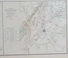 Battle of Chancellorsville Battle of Winchester   Vintage Civil War Map XXXIX