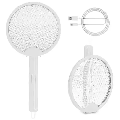 Rechargeable Electric Mosquito Fly Swatter Racket Bug Insect Killer Lamp 3000V