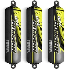 Yellow & Grey Shock Covers Yamaha Raptor YFM 700 R *Special Edition* (Set of 3)