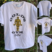 Golds Gym So Cal T Shirt Graphic Tee Y2K 2000s Fitness Muscle Bodybuilding Sz L