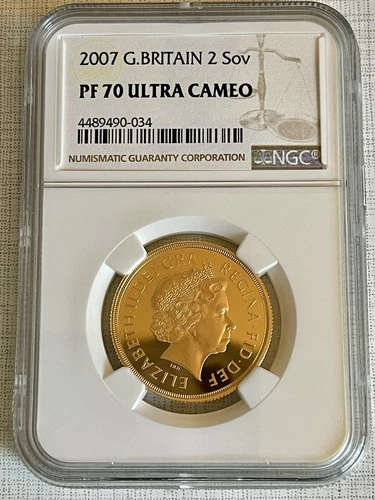 Great Britain 2007 2 Sovereign Gold NGC PF70 ULTRA CAMEO SKU# 6945