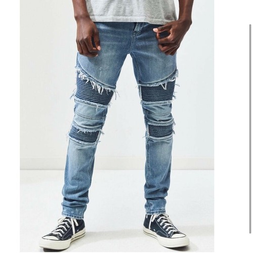 Mens Pacsun Stacked Skinny Distressed 