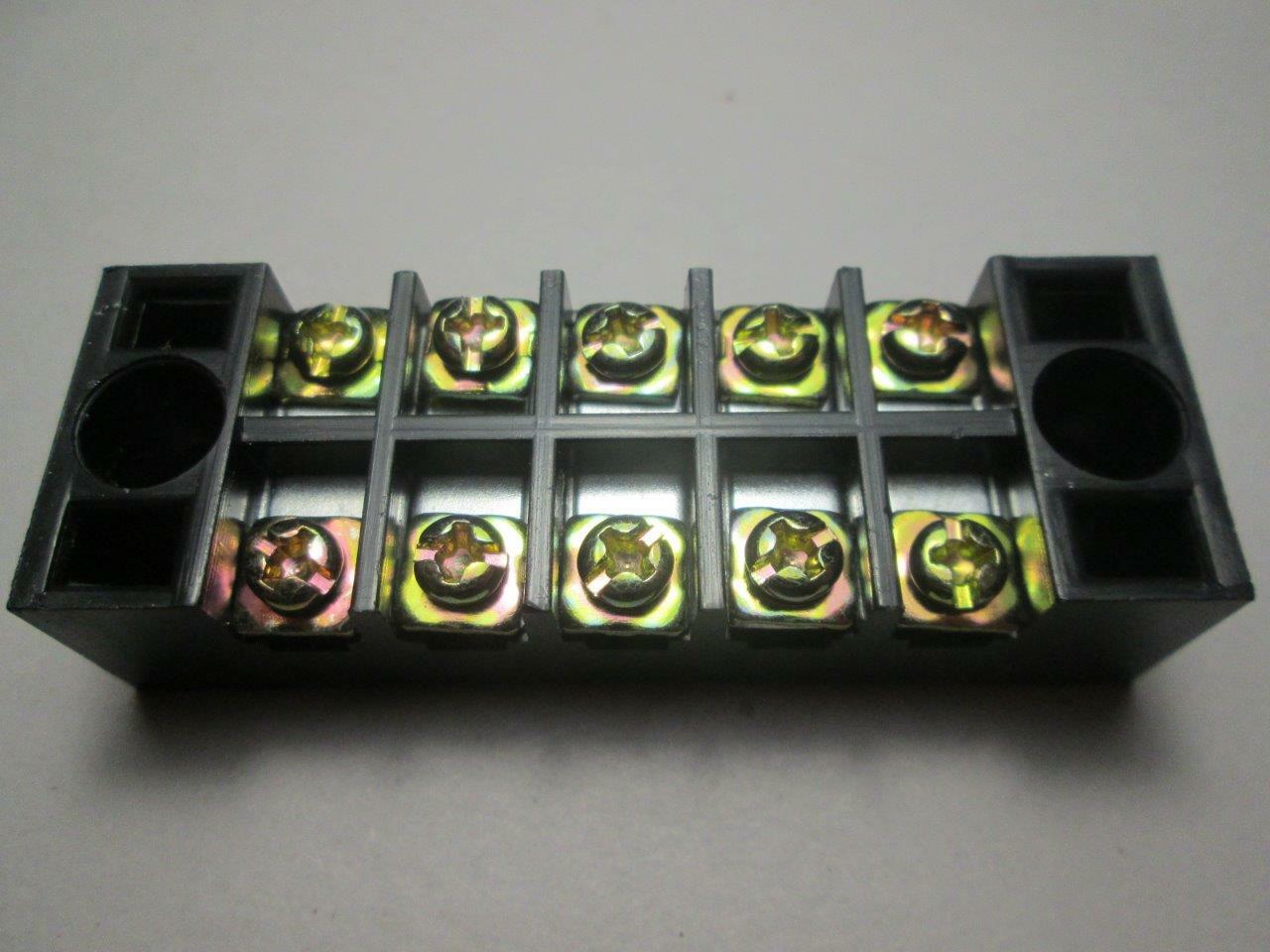 20 Terminal Blocks 600V 15Amp 5 Position Duel Row