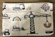 KIDS TWIN SHEET AND PRINTED DESIGN FLAT AND PILLOW CASE-Cute Car Design