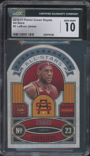 2010 Panini Crown Royale All-Stars #2 Lebron James Gem Mint CGC 10