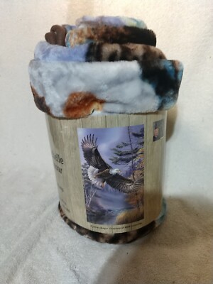 Eagle RachelleThrow Blanket 40x65'' Extra Long Plush Bedding (New)
