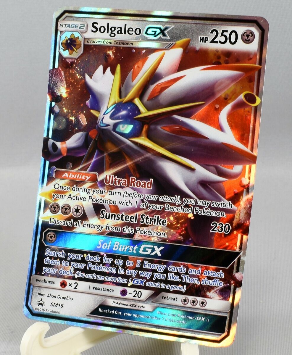 Pokemon Solgaleo GX SM16 Holo Ultra Rare Black Star Promo Mint