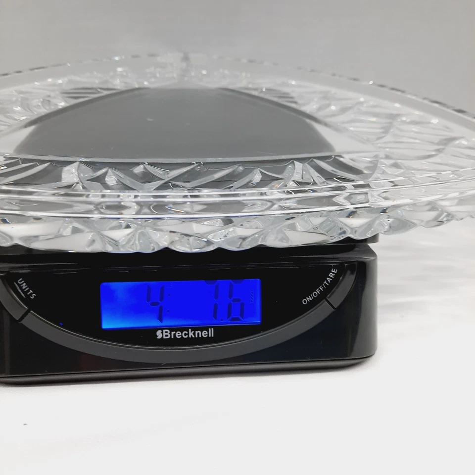 Bandeja/Plato Mikasa Cristal Bali Transparente Corte Cruzado Forma Triángulo Foto 4 de 4