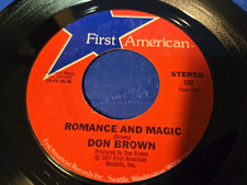 Don Brown   Sitting In Limbo / Romance And Magic - 7" VINYL 45 RPM