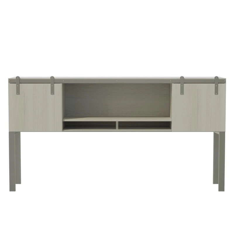 Moderna cabaña de madera Safco Mirella con puertas correderas en fresno blanco Foto 3 de 3