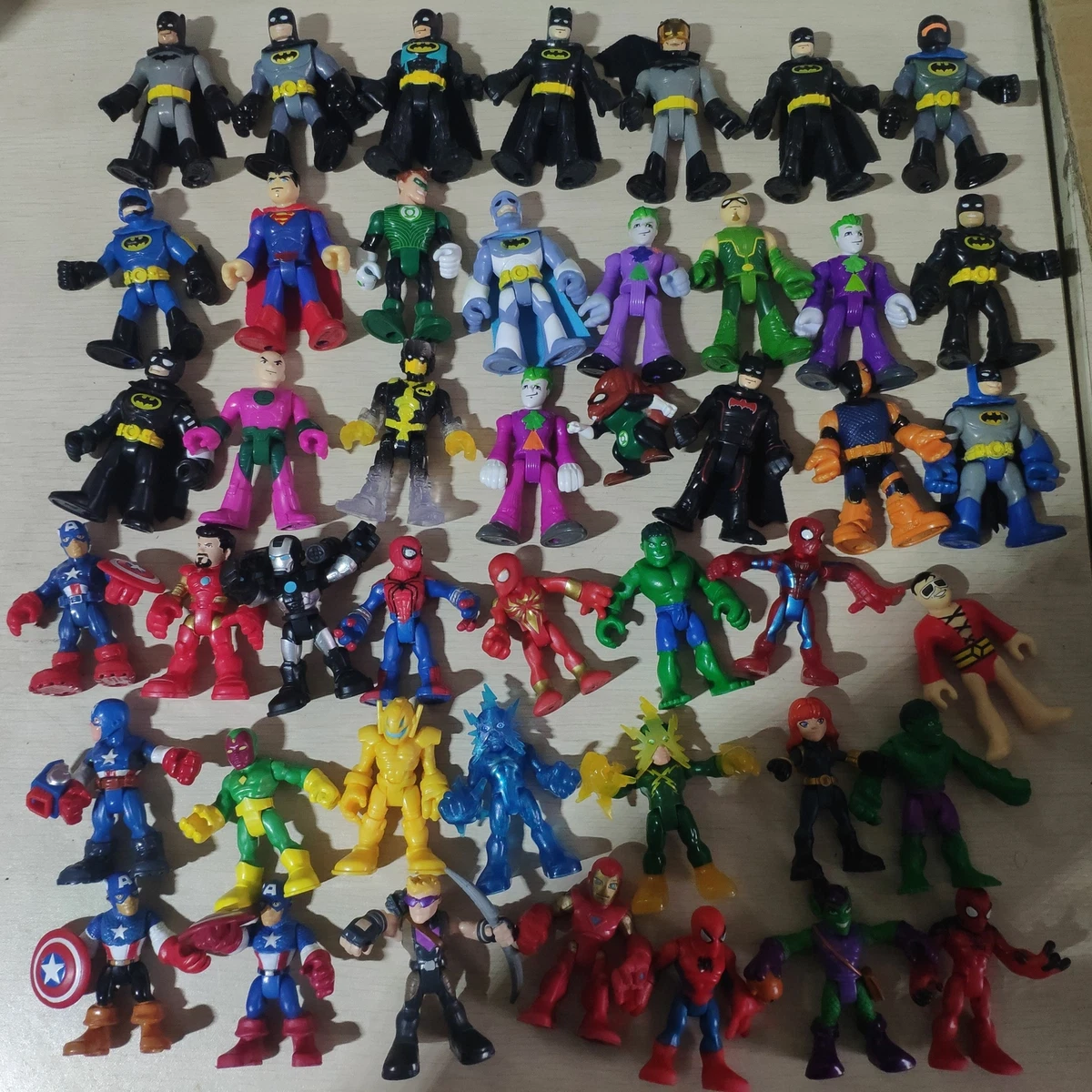 Random 5pcs Imaginext DC Super Friends Playskool Marvel Super