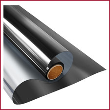 One Way Window Film Privacy Daytime Reflective 55.1" x 16.4' Heat Control Glass