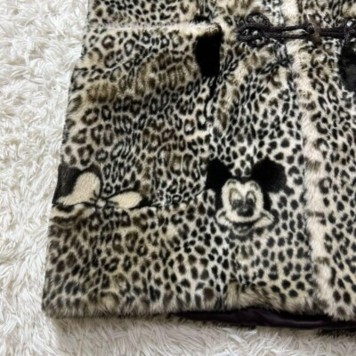 APPARENCE PARIS DISNEY Mickey Faux fur Coat Vintage Free Size USED