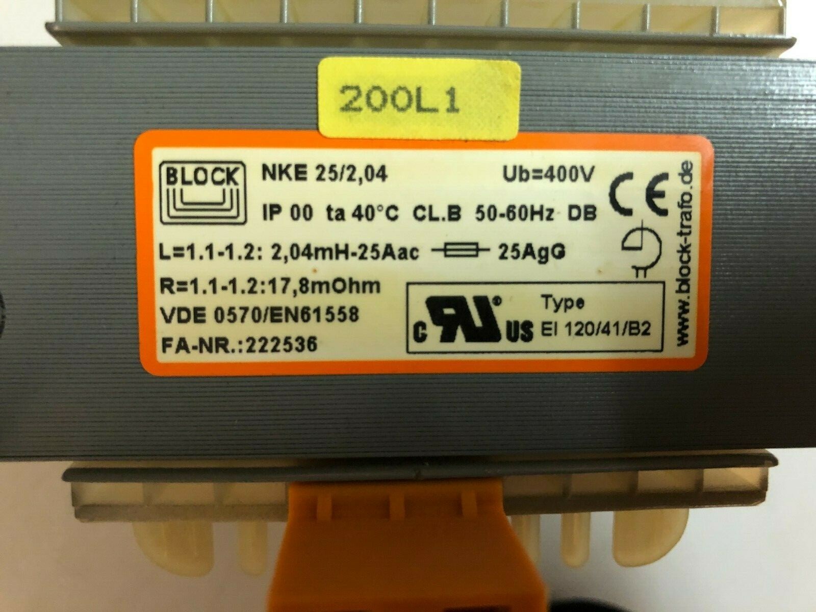 Block Trafo VDE 0570/EN 61558 | eBay