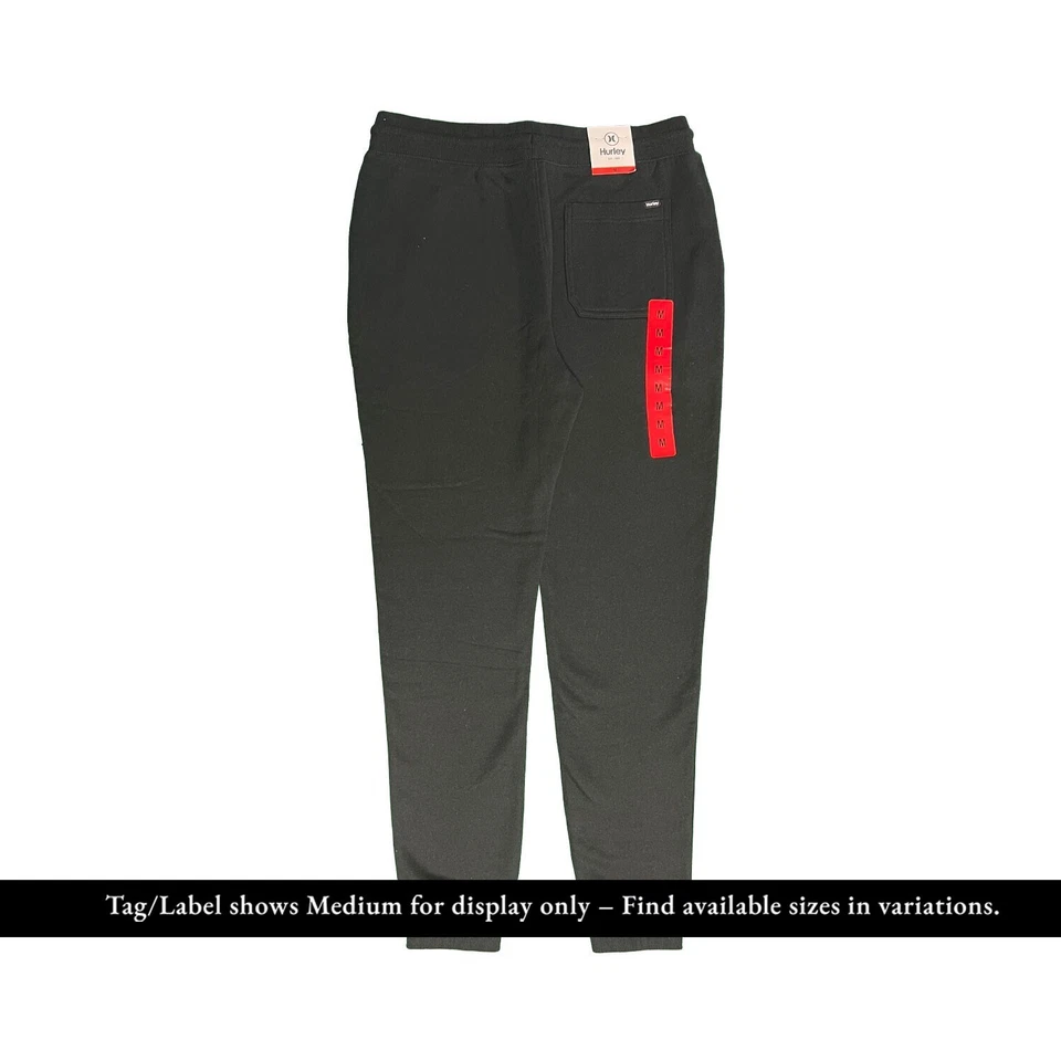 Jogger de vellón Hurley para hombre negro - gris oscuro jaspeado - azul marino (S03) Foto 4 de 4