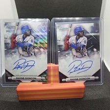 2023 BOWMAN STERLING RAYNE DONCON PROSPECT AUTO WAVE REFRACTOR #40/125 and base 