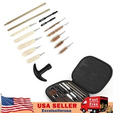 16pcs Pistol Gun Cleaning Kit Universal For .22 38 40 44 45 357 cal 9mm Hand UE