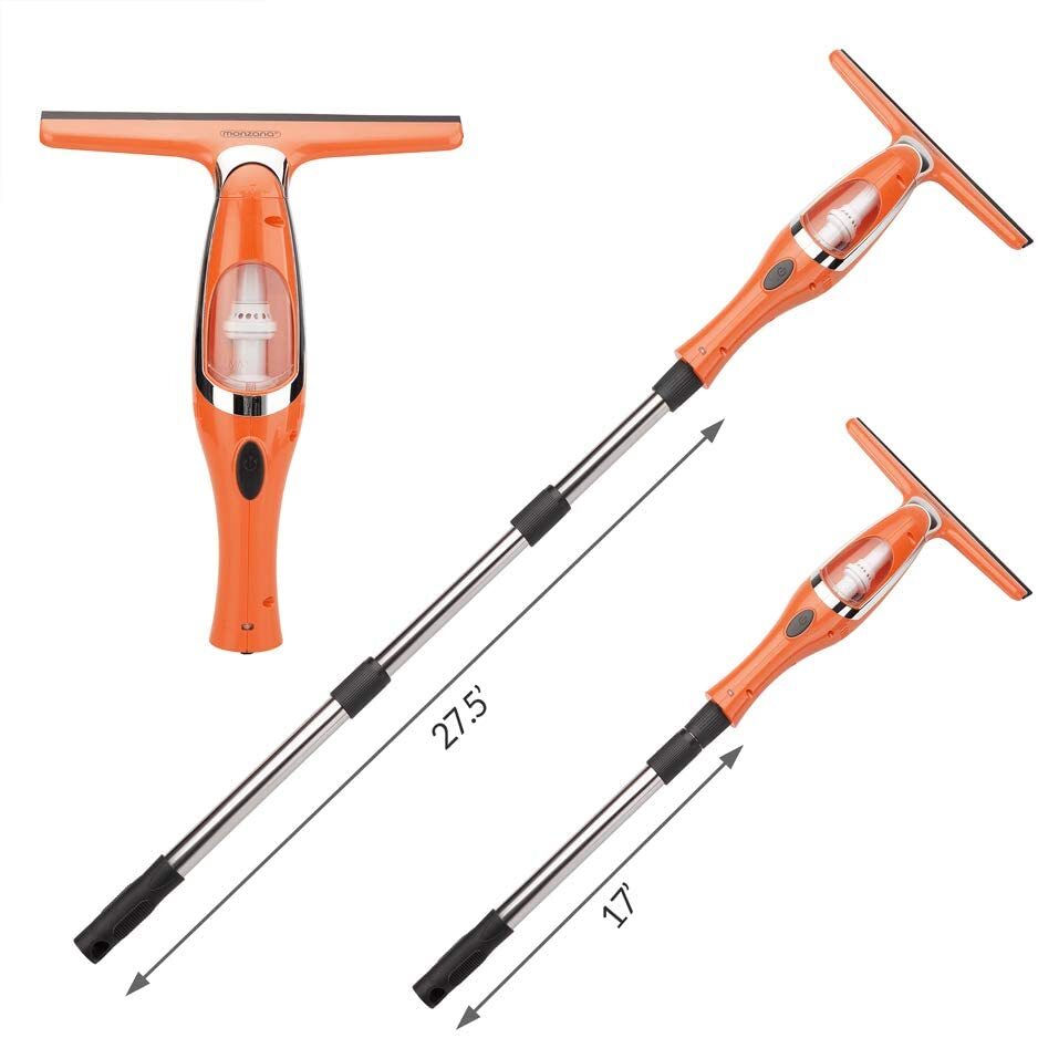 Window Vacuum Cleaner Vac Compact Cordless Glass Cleaning Cloths