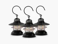 Barebones Living Edison Mini Lantern Bronze 3pk Powder Coated Steel Materials