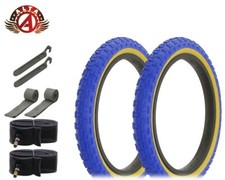 ALTA PERFORMANCE BICYCLE WIRE BEAD 16x2.125 BLUE/GUM COMP III BMX TREAD 8PC SET