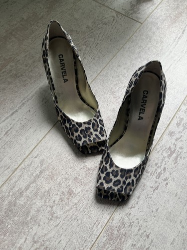 carvela leopard print shoes