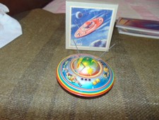 Vintage Western Germany APOLLO Space Ship Tin Friction Toy 562 Original Box MINT