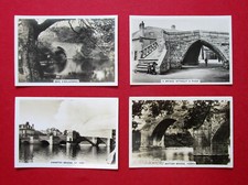 SENIOR SERVICE  4  PHOTO 1938 CIGARETTE CARDS  BRIDGES OF BRITAIN  19-45-46-48