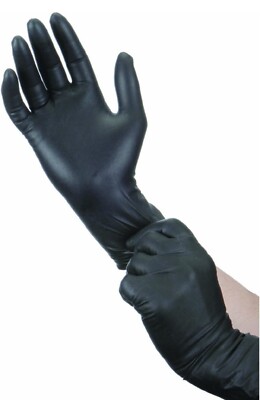 Nitrile Gloves MIL Medium STRONG Extreme Heavy Duty Powder Free