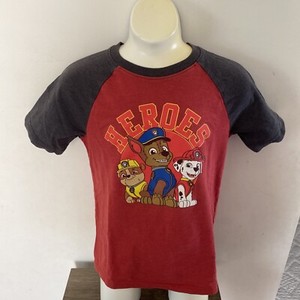 Paw Patrol HEROES T Shirt Child/Kids Size 7 Chase, Marshall & Rubble