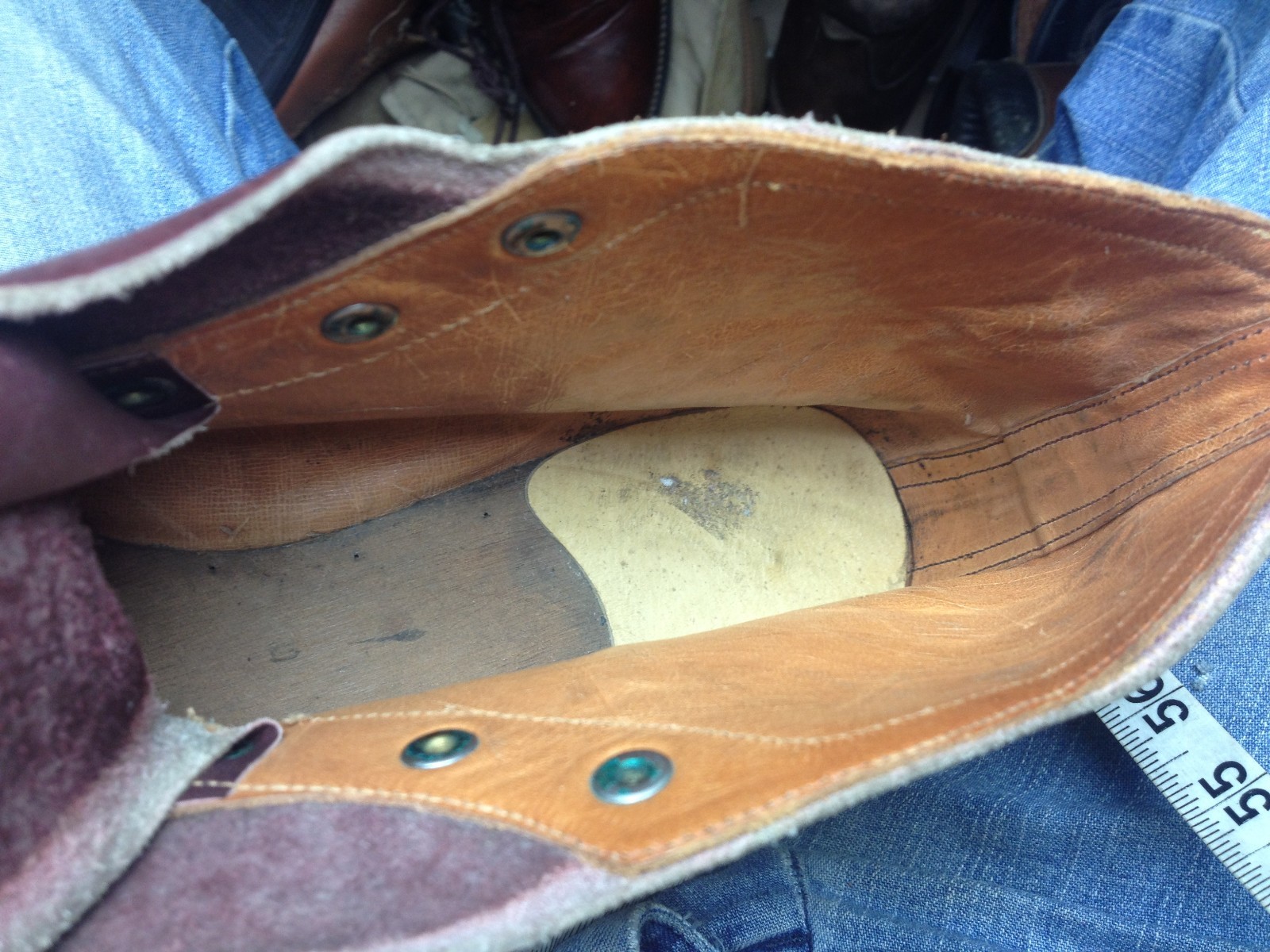 SALOMON STIVALI DA SCI DA NEVE INVERNALI VINTAGE IN PELLE MARRONE STRINGATI 9 5 D