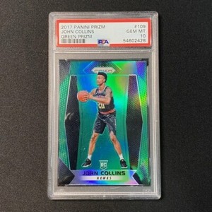 2017-18 Panini John Collins Prizm Green RC PSA 10 #109