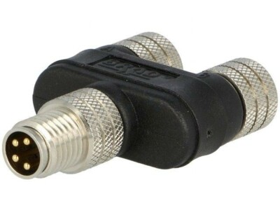 120089-5003 T Coupling M8 Male,M8 Female x2 PIN: 4Y 3A 60V IP68 MOLEX