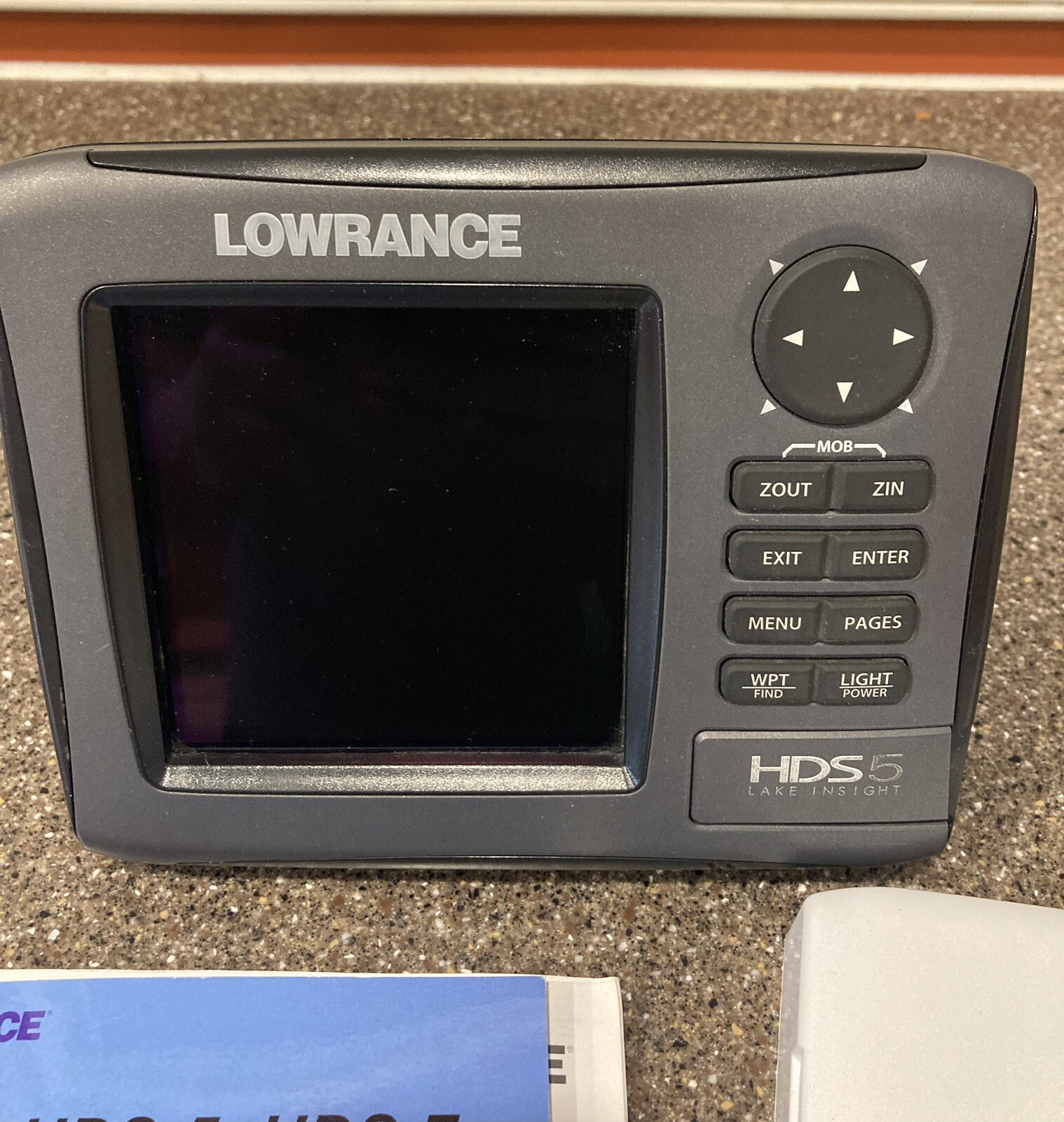 Lowrance HDS5 Depth Finder Fishfinder GPS Sonar Head Unit Only