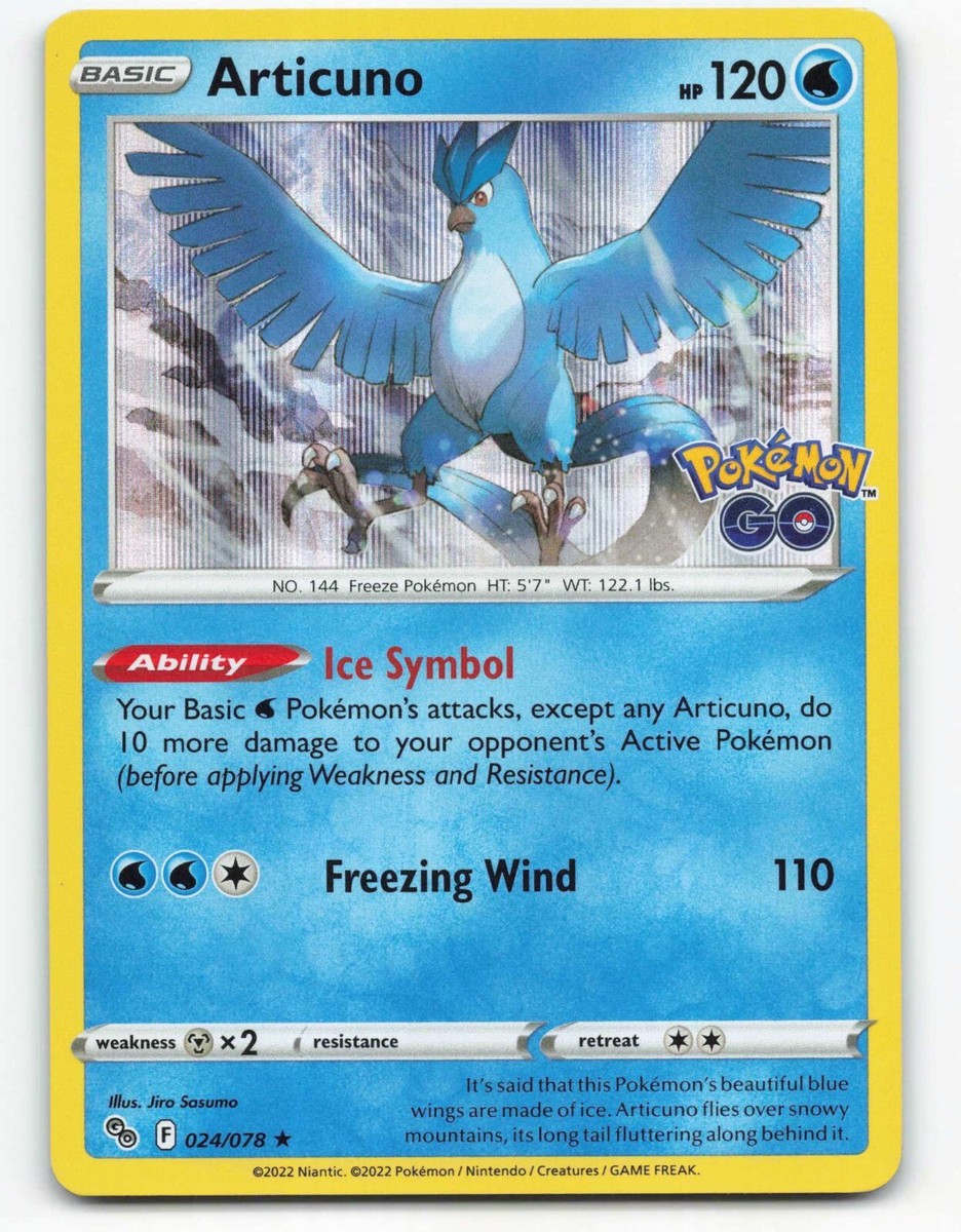 2022 Pokemon, Pokemon GO, #24/78 Articuno, Holo Rare | eBay